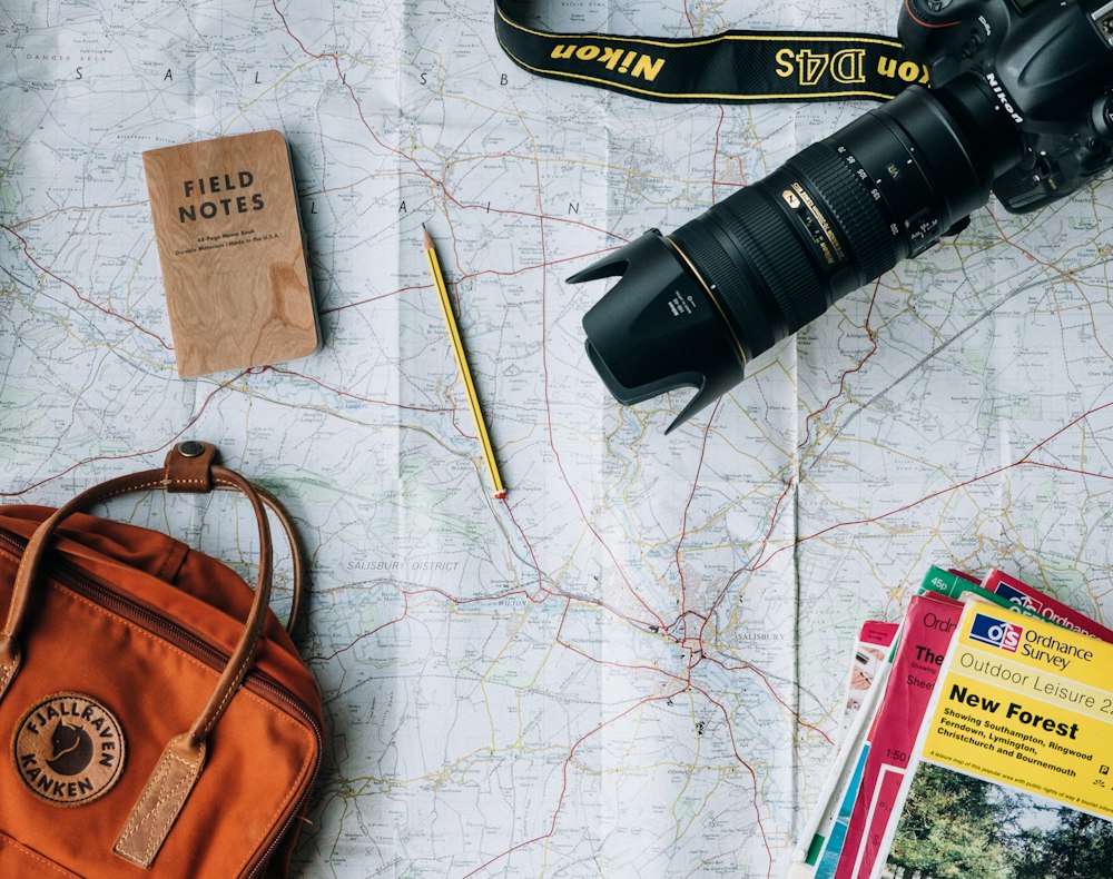 Traveler with map